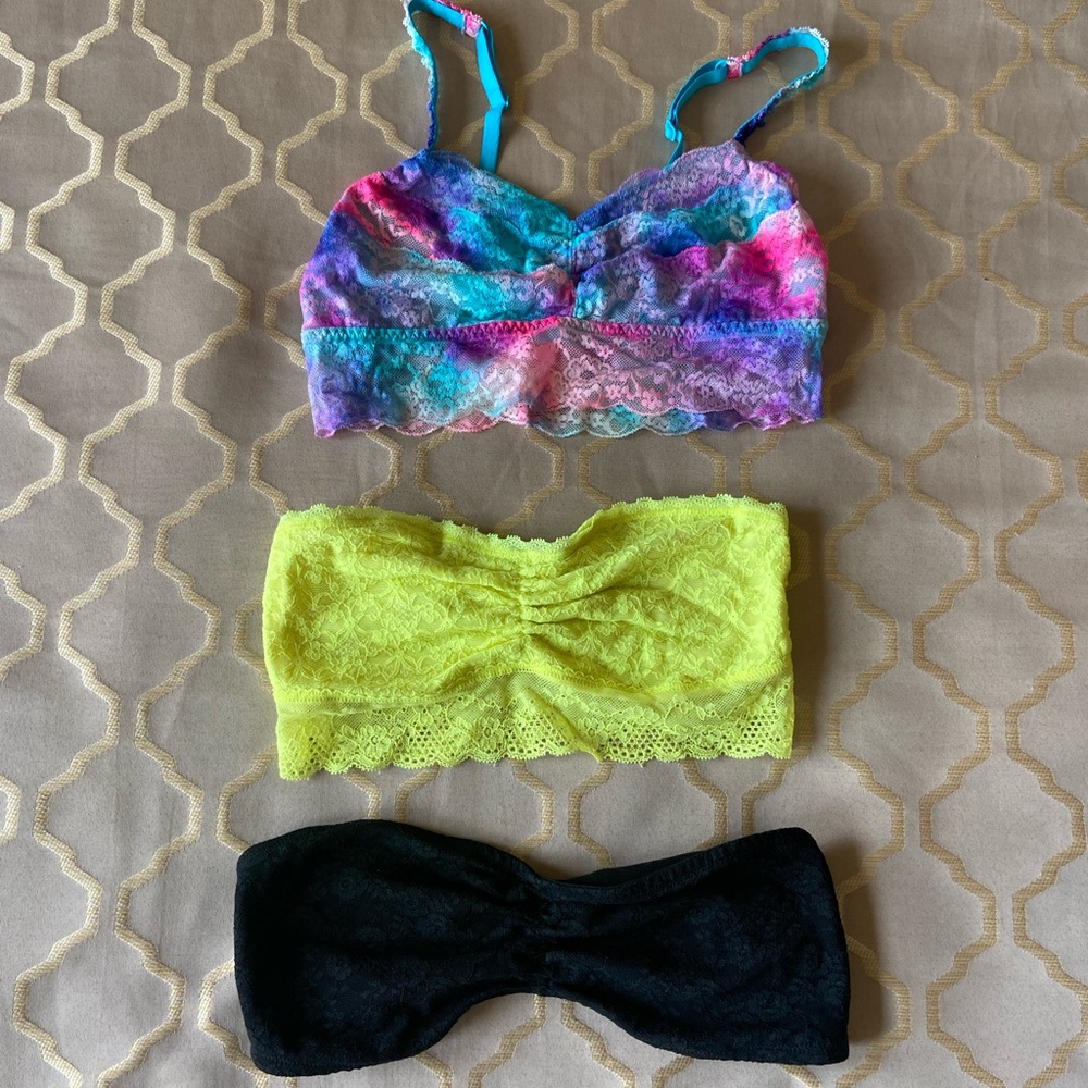 Aerie/PINK Bralette Bundle Sz Medium